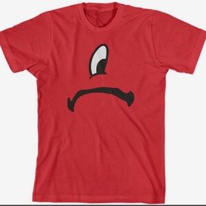 Bad Bunny Un Verano Sin Ti Official Tour Merch - Red Heart Tee Medium